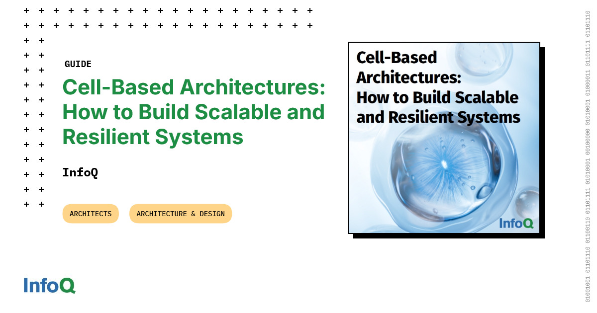 InfoQ's tweet card. Cell-based architecture is a resiliency and fault tolerance pattern that has co-evolved with SOA and microservices. It builds on the bulkhead pattern to limit the blast radius in case of failures....