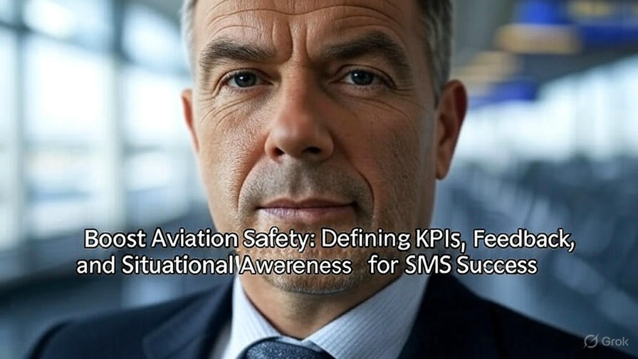 SMS_Pro's tweet card. Learn how aviation safety managers can define KPIs, establish feedback mechanisms, and integrate situational awareness to enhance safety management systems.