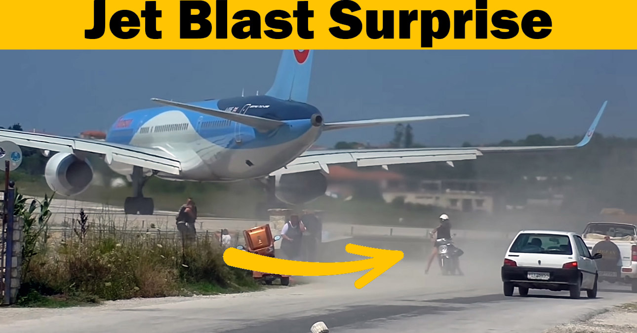 AviationHumor's tweet card. Skiathos Airport offers aviation enthusiasts and onlookers a unique opportunity to experience the exhilaration of jet blasts and low landings up close.