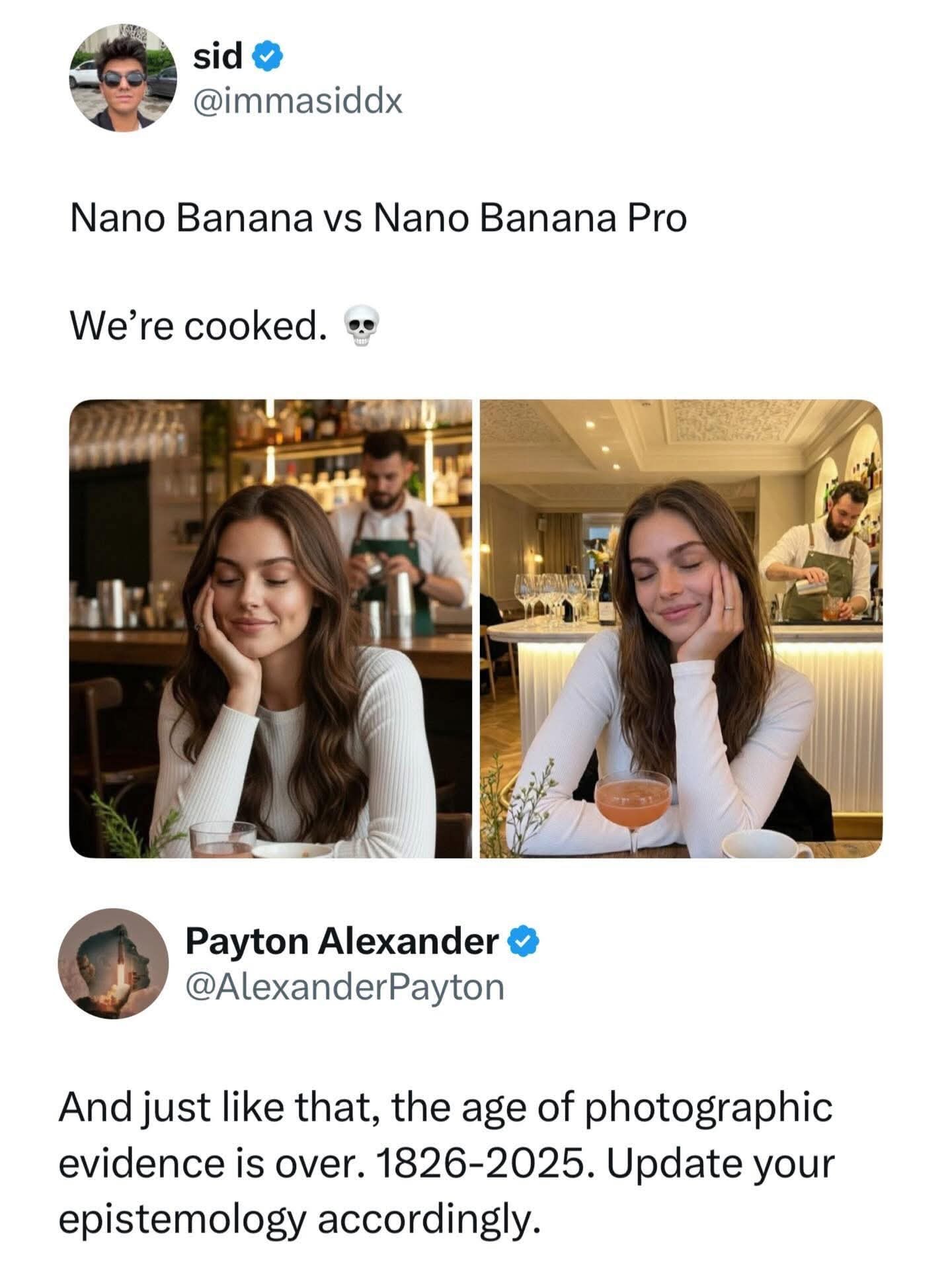 lazionnessa1257's tweet card. It's official. This is not a joke. Everyone has to take note of this. It is over. There is just absolutely no way to spot it with the human eye. We can no longer believe what we see