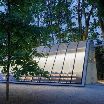 core77's tweet card. This La Libreria project, designed by Diller Scofidio + Renfro Architects, is based on a concept by Diane von Furstenberg and is currently being showcased at the Venice Architecture Biennale. The...