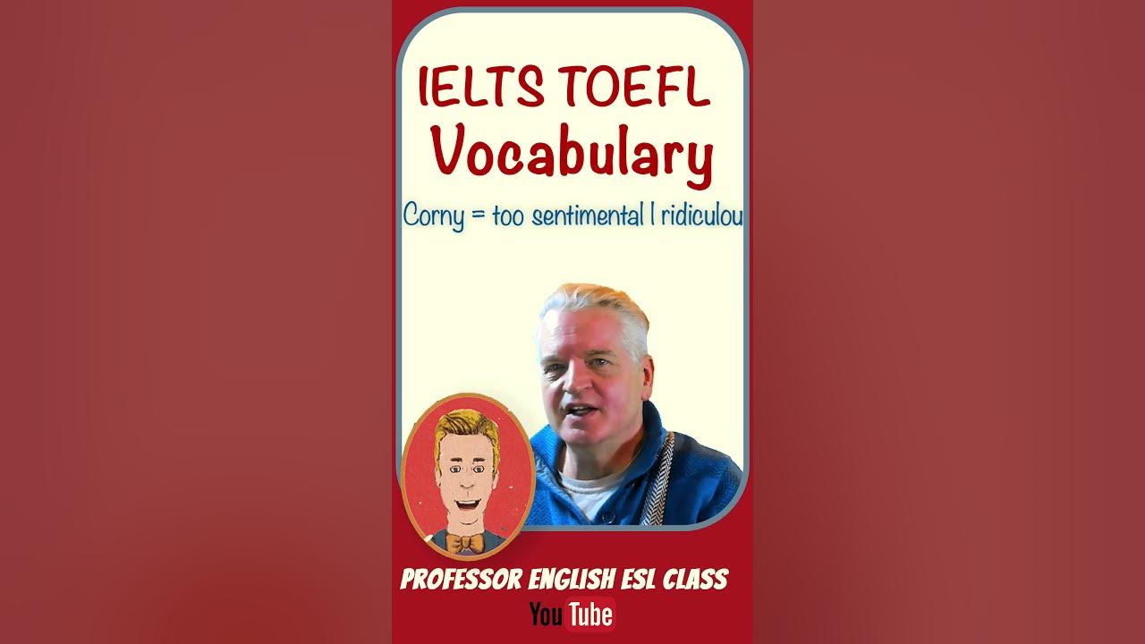 EnglishLinq's tweet card. IELTS TOEFL Vocab "CORNY" Score Higher #english #languageexercises...