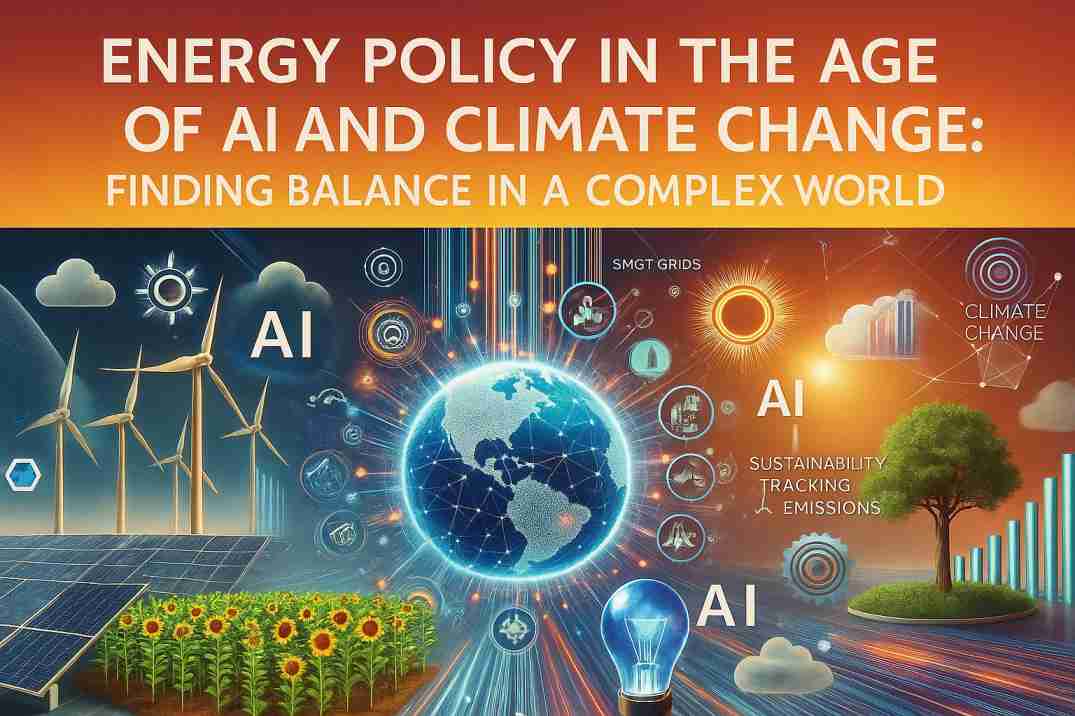 timesflare's tweet card. Explore how energy policies must evolve to balance AI's growing power needs, clean energy transition challenges, and climate commitments while.