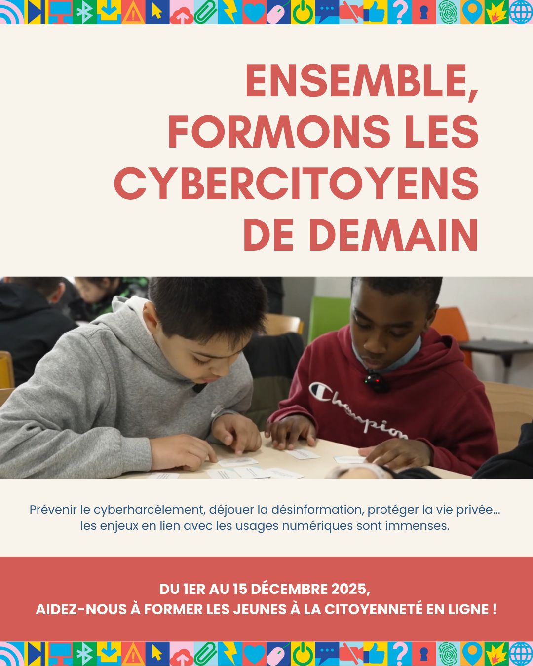 fadouce's tweet card. 🙌🏼Comment ne pas s’impliquer ?! Avec 80 €, on équipe tout un collège à la citoyenneté #numérique ! Advens Il s’agit de former nos jeunes citoyens, pour une société de demain éclairée et informée....