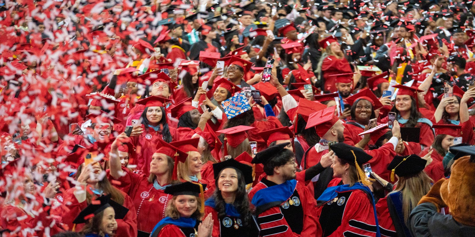 MaryAnnKoruth's tweet card. Faculty and students at Montclair State University are alarmed by a restructuring move that will eliminate humanities departments.