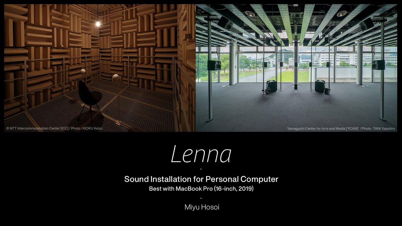 acousticfield's tweet card. Lenna - Sound Installation for Personal Computer Recommended Enviro...