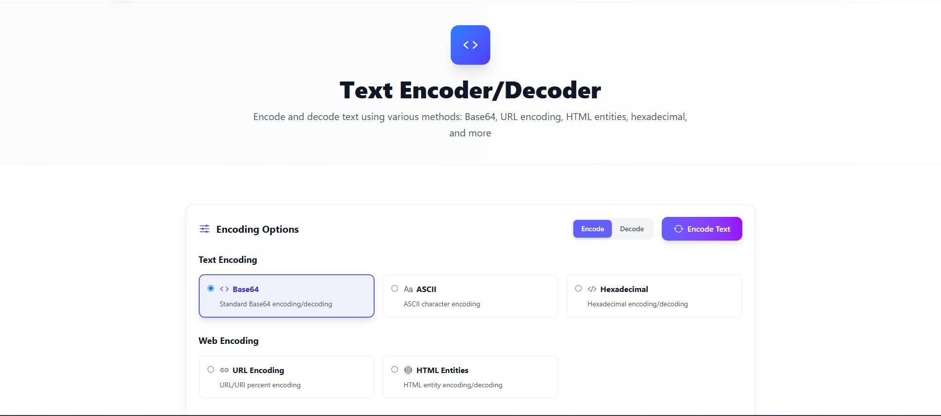 tcc_deepak's tweet card. Encode and decode text using multiple methods including Base64, URL encoding, HTML entities.