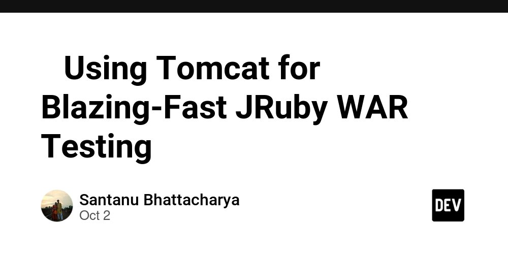 santattech's tweet card. Recently, while contributing to a JRuby pull request (https://github.com/jruby/warbler/pull/572 on...