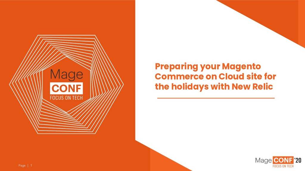 nuzil's tweet card. Discussing recent changes to the New Relic environment for Magento Commerce on Cloud and how it can help prepare for the holiday season. From Mageconf 2020