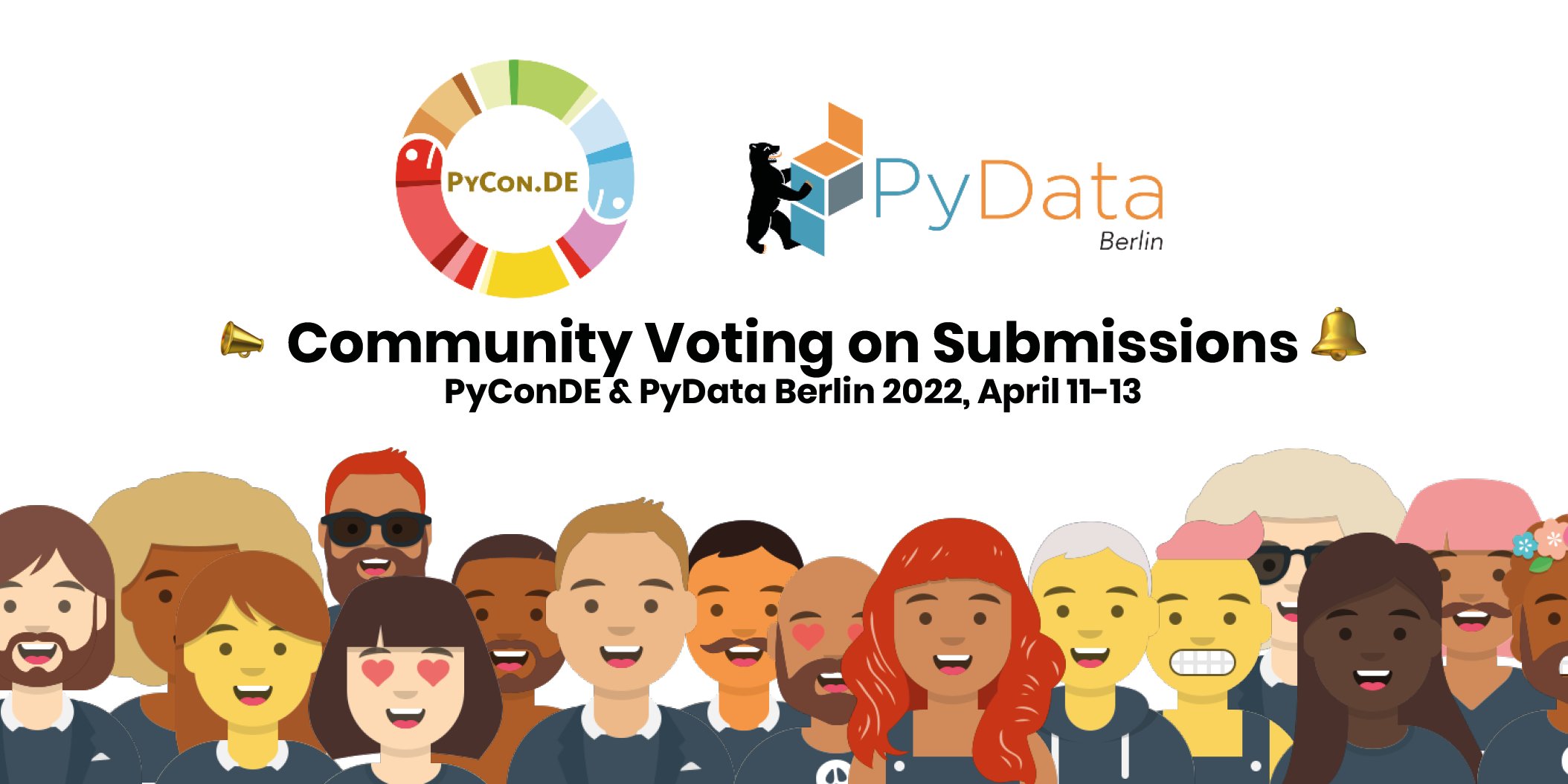 PyConDE's tweet card. PyConDE & PyData Berlin 2022: Community voting on submissions is open to past participants.