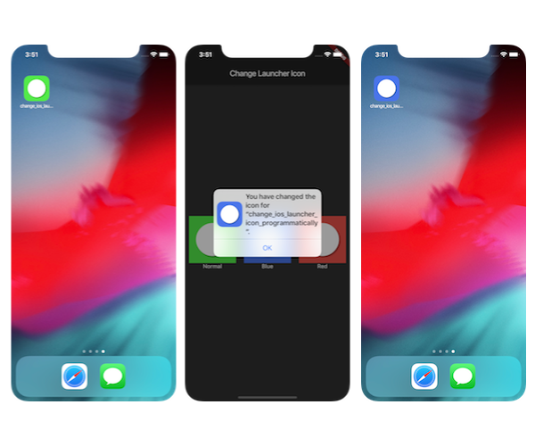 FlutterComm's tweet card. Since iOS 10.3, Apple introduced the ability to programmatically change the launcher icon of your app. This nice feature increases the user…