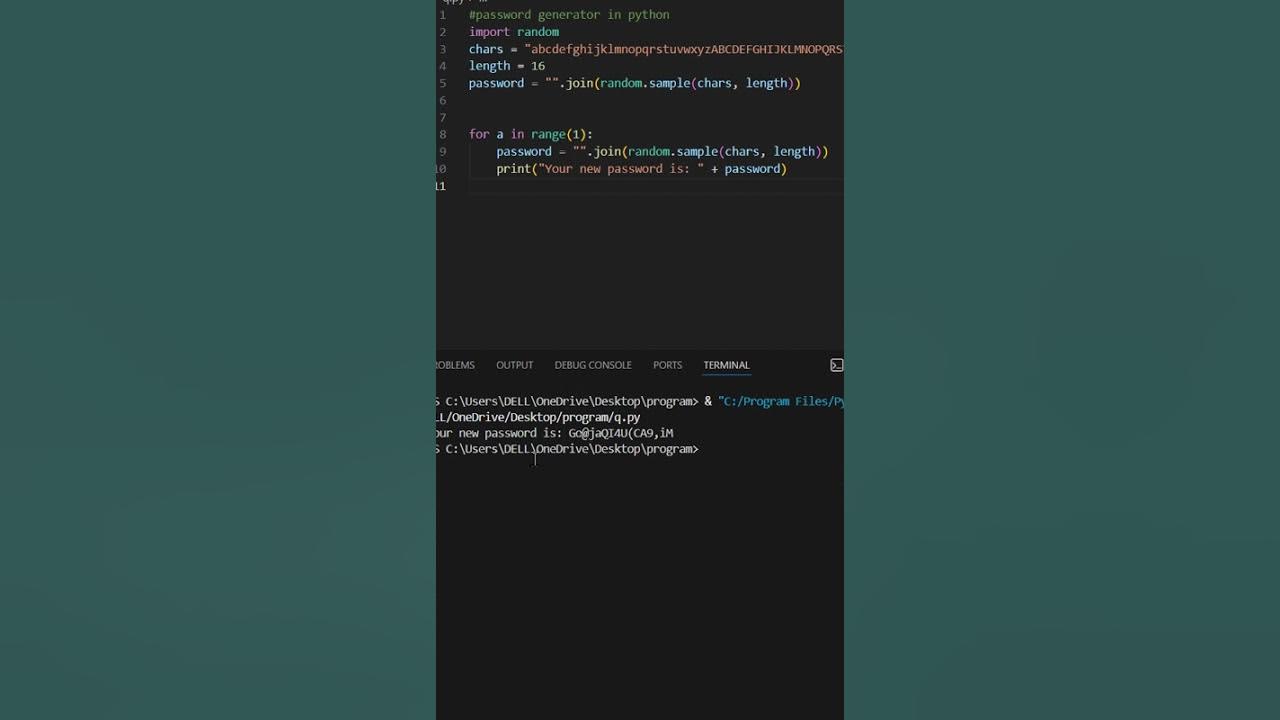 RadhikaCodeHub's tweet card. ✨✨💻💻💻💻🎯New 🐍 🐍 Password Generator in python #pythontutorial...