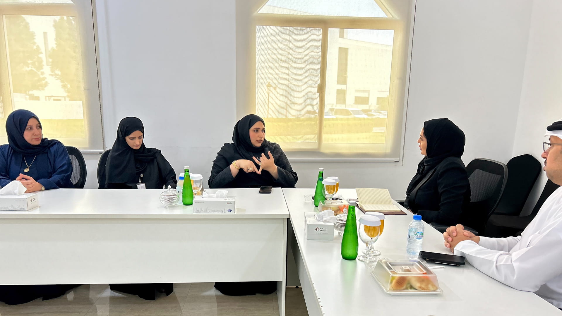 sharjah24's tweet card. The Sharjah Social Services Department’s Elderly Care Home recently hosted a visit from Ehsan, a center in Qatar that supports older adults, led by director Manal Ahmed Al-Mannai. They met with ...