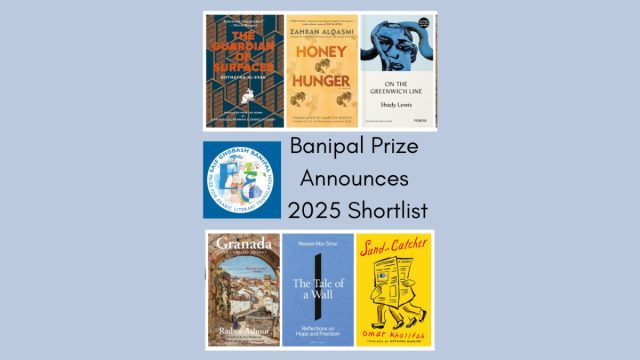 oliviasnaije's tweet card. Today, the Banipal Trust for Arab Literature announced the six-book shortlist for their 2025 prize: “two comic works, an historical epic, a dystopian fiction, a prison memoir, and an eco-nove…