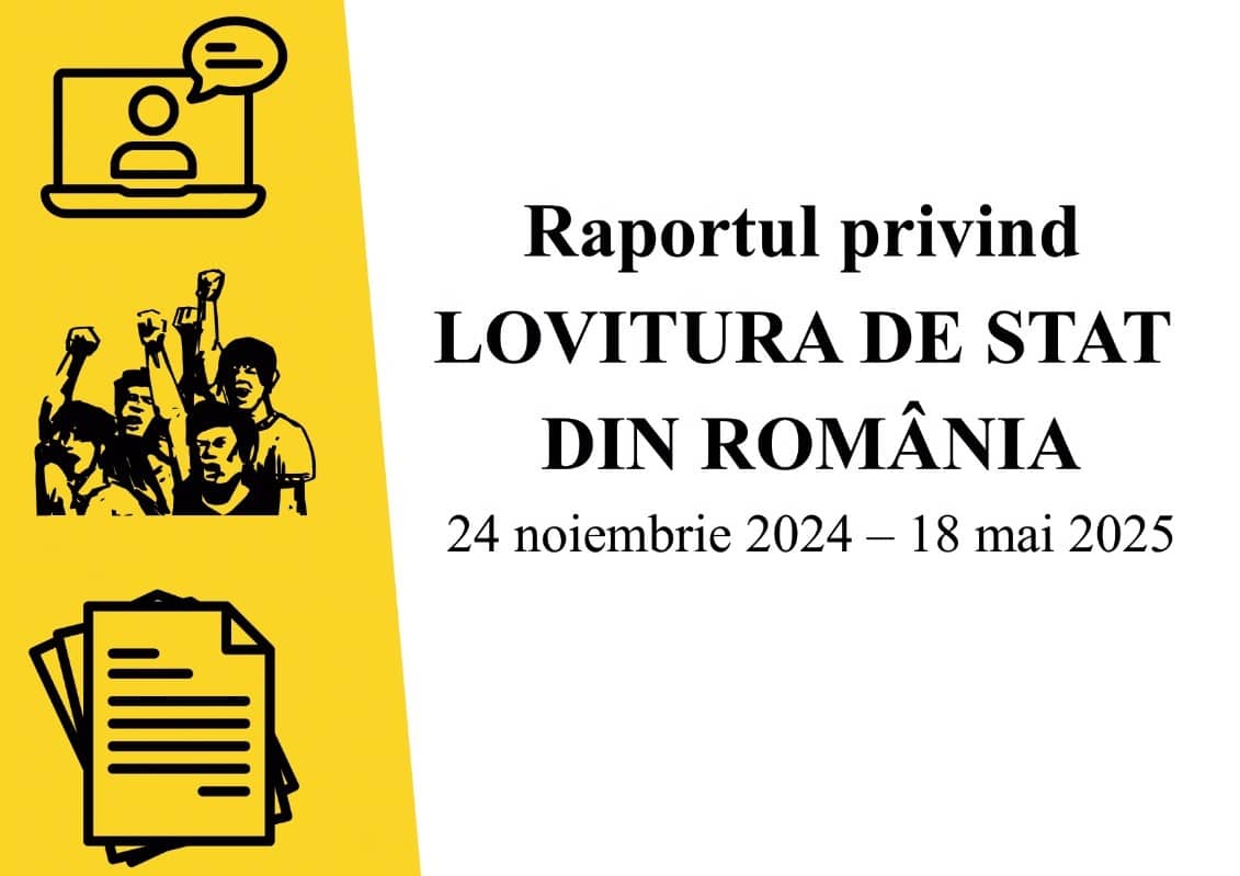 partidulAUR_RO's tweet card. RAPORT - LOVITURA DE STAT DIN ROMÂNIA, 24 NOIEMBRIE 2024 – 18 MAI 2025