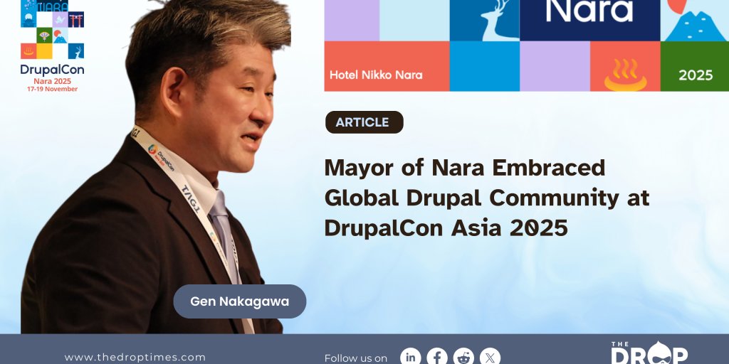 Invest_In_Nara's tweet card. DrupalCon Asia 2025 in Nara, Japan, was more than just a tech conference. With thousands of attendees converging in a city steeped in history, the event reflected a deep sense of purpose and place....