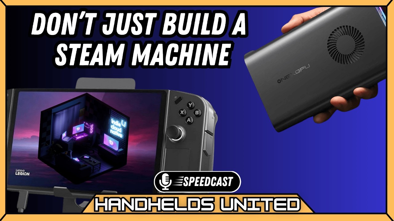 handheldsunited's tweet card. Before you buy that Steam Machine...