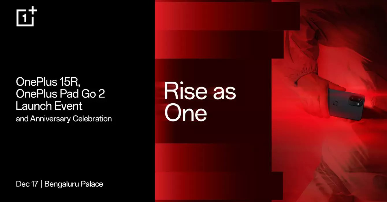 phonebunch's tweet card. OnePlus has confirmed that it will introduce its latest products, the OnePlus 15R and OnePlus Pad Go 2, at a live keynote event in Bengaluru, India, on December 17th. The launch coincides with the...