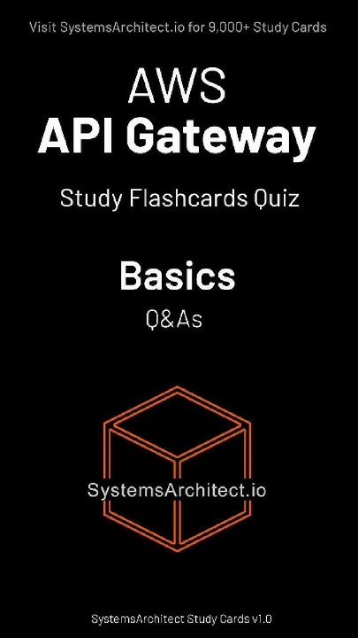 systemsarch's tweet card. AWS API Gateway Flashcards (Basics) #devops #cloudcertification #aws...