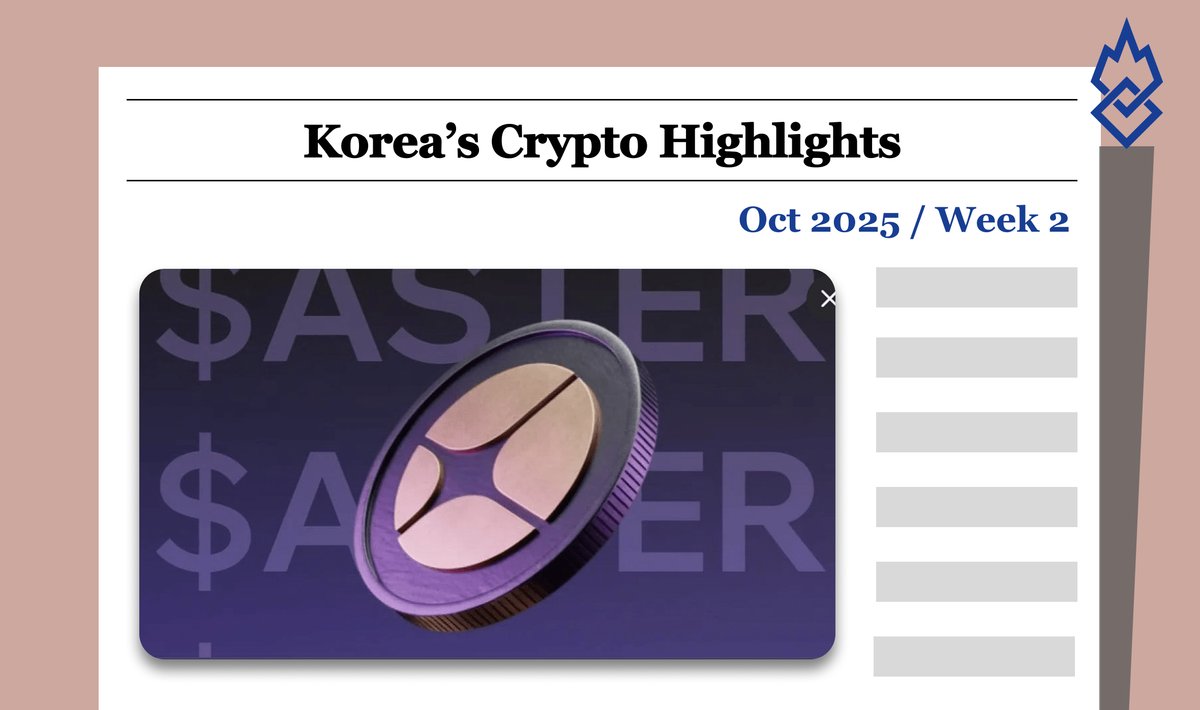 INF_CryptoLab's tweet card. 1. Market Overview Last week, Korean exchanges continued their streak of new listings, with Upbit adding Doodles and Infinit, while Bithumb listed Anoma and Aster. Upbit maintained a clear lead in...