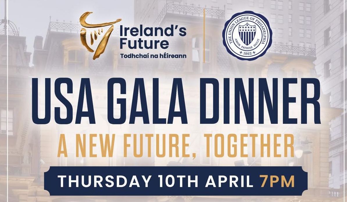SharedIreland's tweet card. Ireland’s Future has announced that former Taoiseach Leo Varadkar will be its keynote speaker at a gala dinner in Philadelphia this coming April. The organisation’s secretary Niall Murphy said, “We...