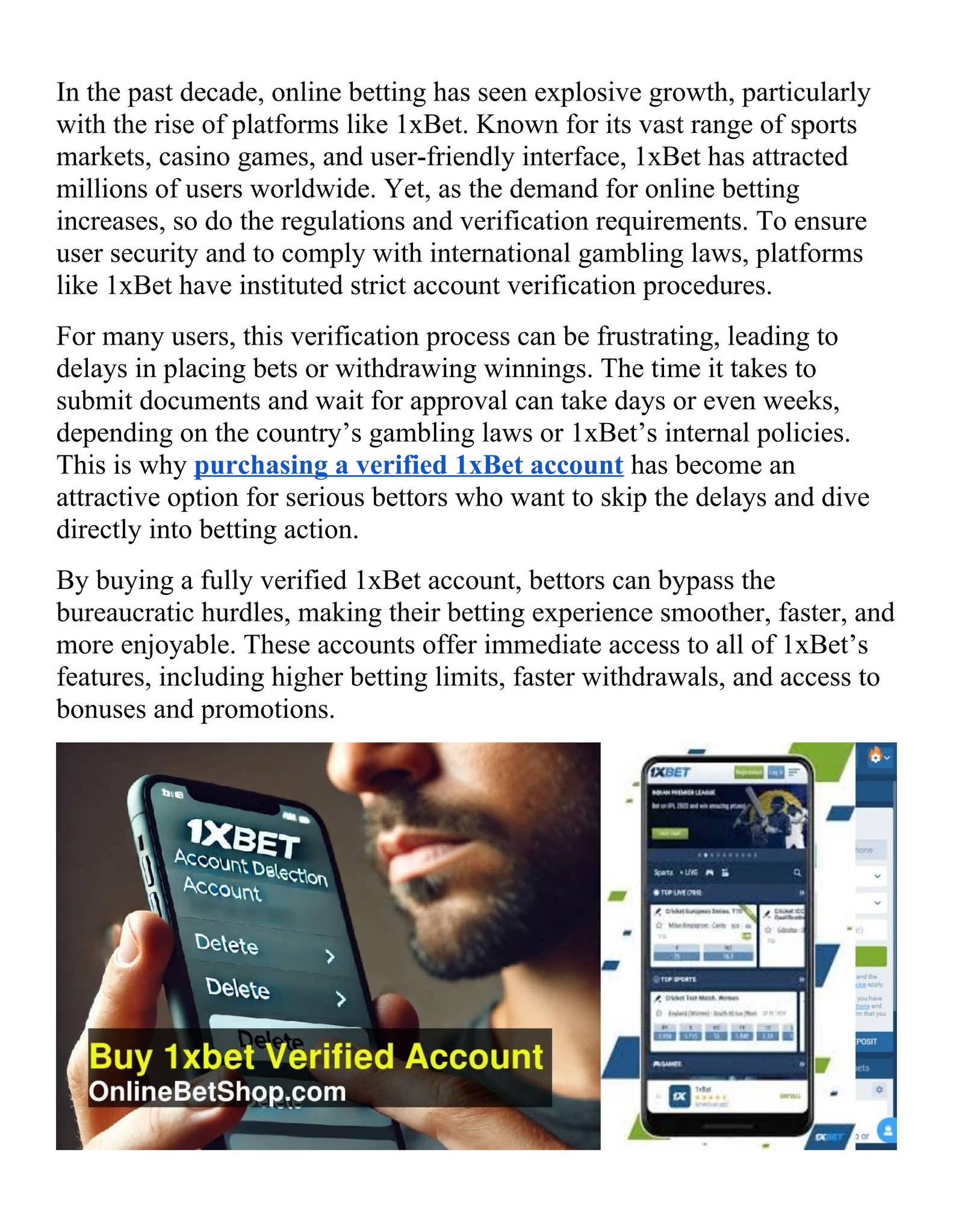 tas_webdevelop's tweet card. Buy Verified 1xBet Accounts with Instant Delivery – A Secure Solution for Hassle-Free Betting In the ever-evolving world of online sports betting, 1xBet stands as one of the leading platforms for bet