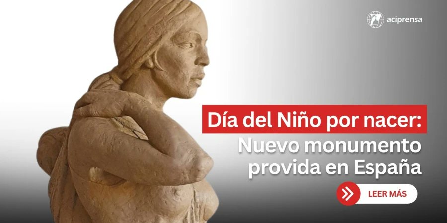 aciprensa's tweet card. La Asociación Provida de Mairena del Alcor en Sevilla (España) ha inaugurado este 25 de marzo de 2024, día de la Encarnación y del niño por nacer, una escultura en la plaza que lleva el nombre de la...