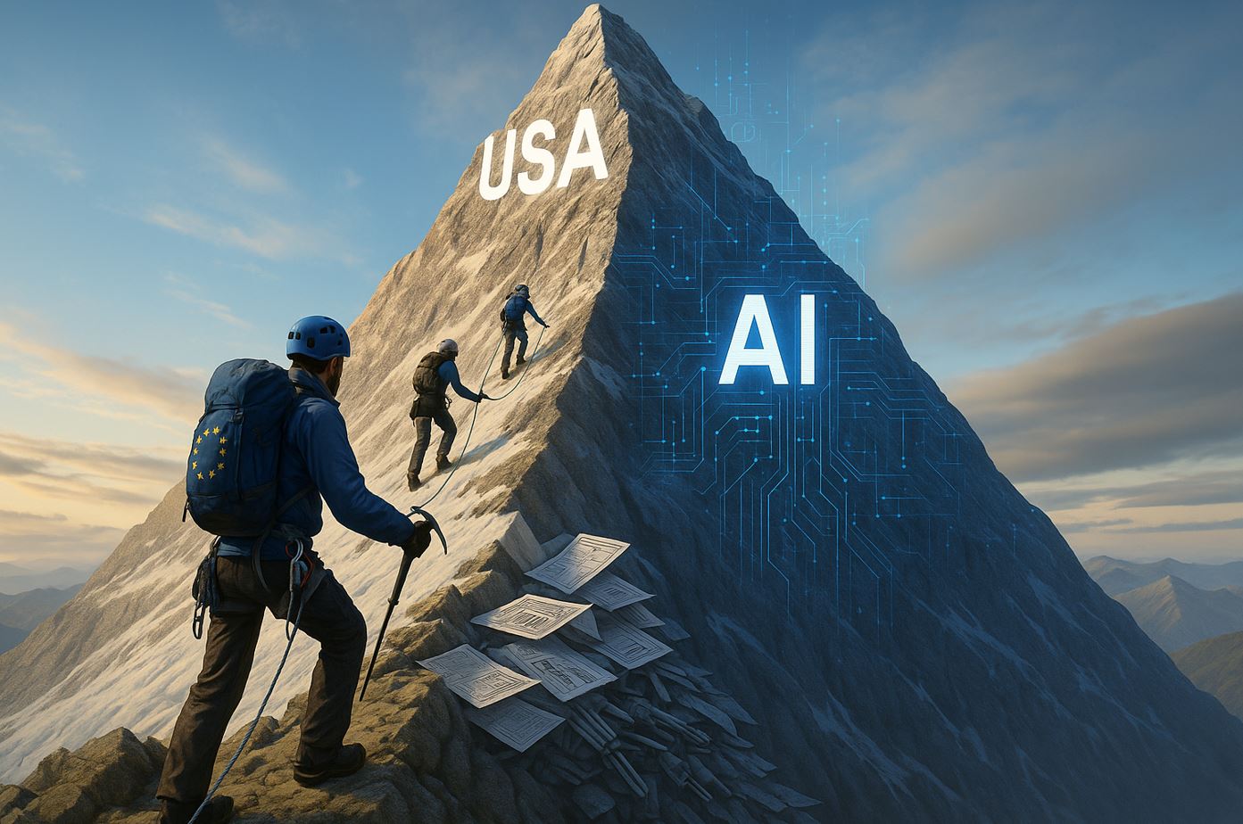 ninjamarketing's tweet card. Gli USA investono 119 miliardi in AI, dieci volte l’Europa. Il continente eccelle nell’AI applicata ma deve rafforzare l'infrastruttura