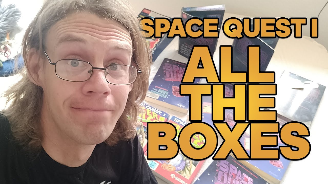 AGHotspot's tweet card. Space Quest I big boxes — common, rare, and one-of-a-kinds
