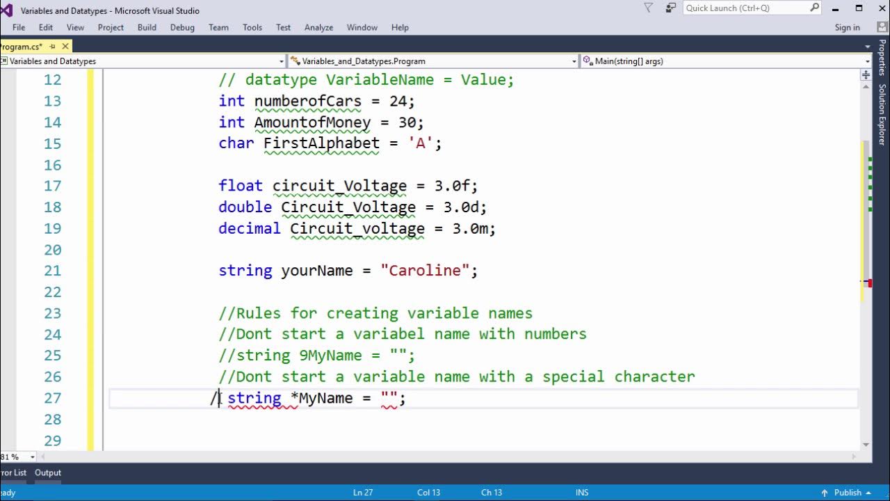 howtoprogram555's tweet card. Intro To Variables and data types