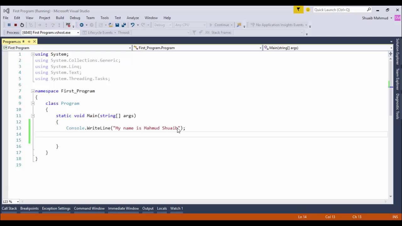 howtoprogram555's tweet card. 04 Writing Our First Program