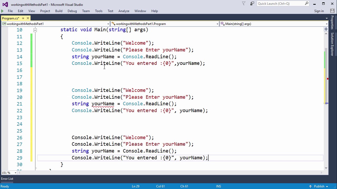 howtoprogram555's tweet card. Working With Methods 01
