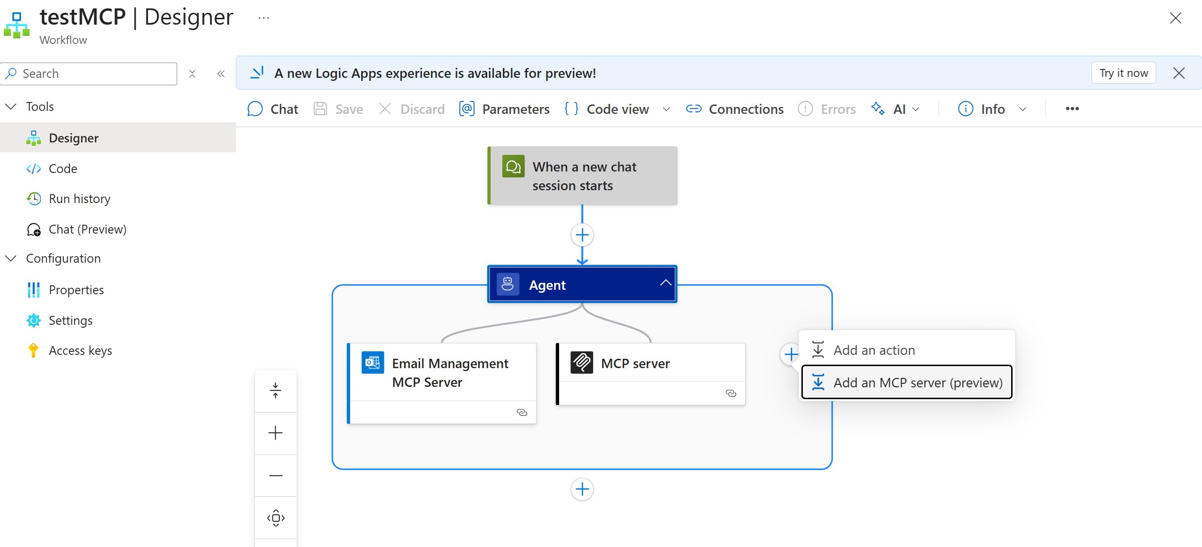 AzureWeekly's tweet card. At Ignite, we announced that Agent Loop in Azure Logic Apps Standard now supports the Model Context Protocol (MCP), enabling agents to discover and call...