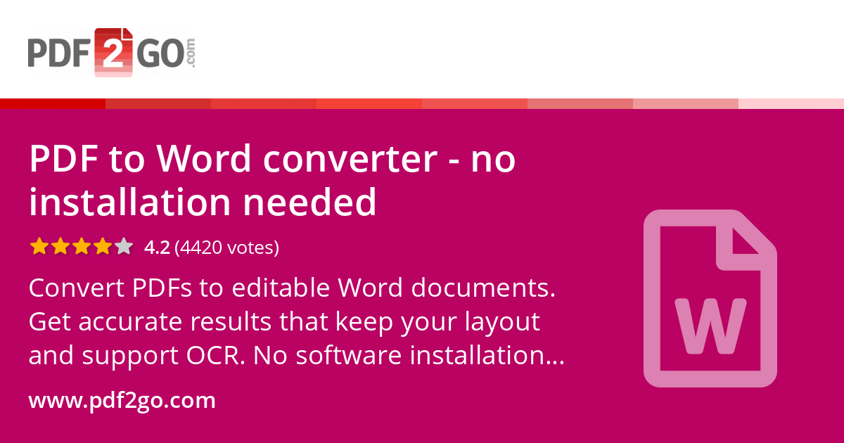 solafresh's tweet card. Convert PDFs to editable Word documents. Get accurate results that keep your layout and support OCR. No software installation needed.