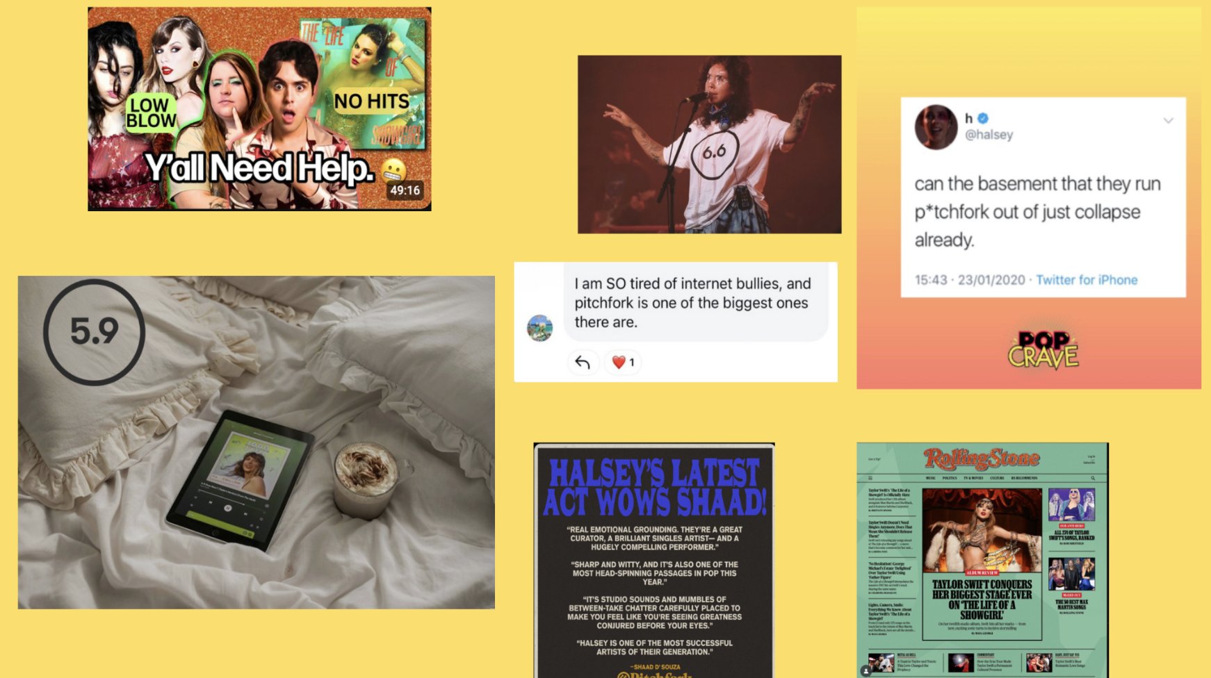 studyhallxyz's tweet card.  It was easy to interpret that garish green affront as a harbinger of doom.  Rolling Stone, once the magazine of record in music, had launched a “homepage takeover,” complete wi