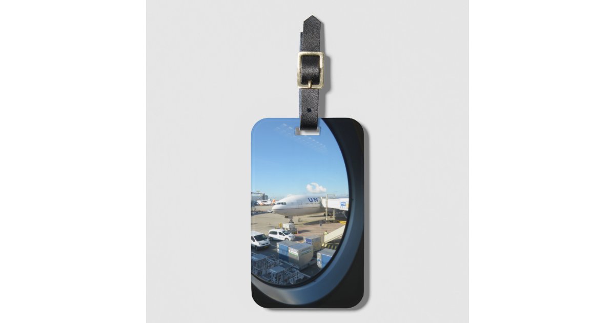 dvanduuren1's tweet card. The view from my plane window was on this beautiful United Air Plane. What a suitable Air Plane Luggage Tag on your matching United Air Plane Luggage Suitcase!