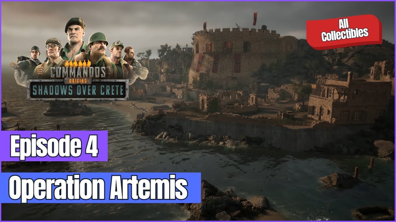 OehrchenTV's tweet card. Commandos: Origins Shadows Over Crete - Episode 4: Operation Artemis...