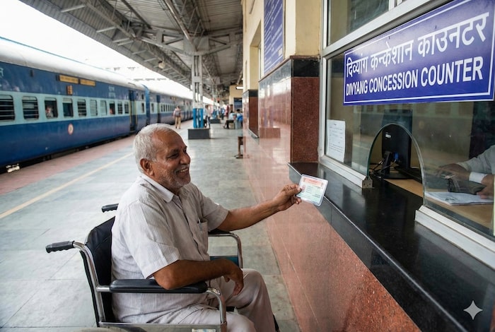 AddaRail48386's tweet card. Divyang Railway Concession – Learn eligibility, concession percentage, required documents, booking rules for persons with disabilities in Indian Railways