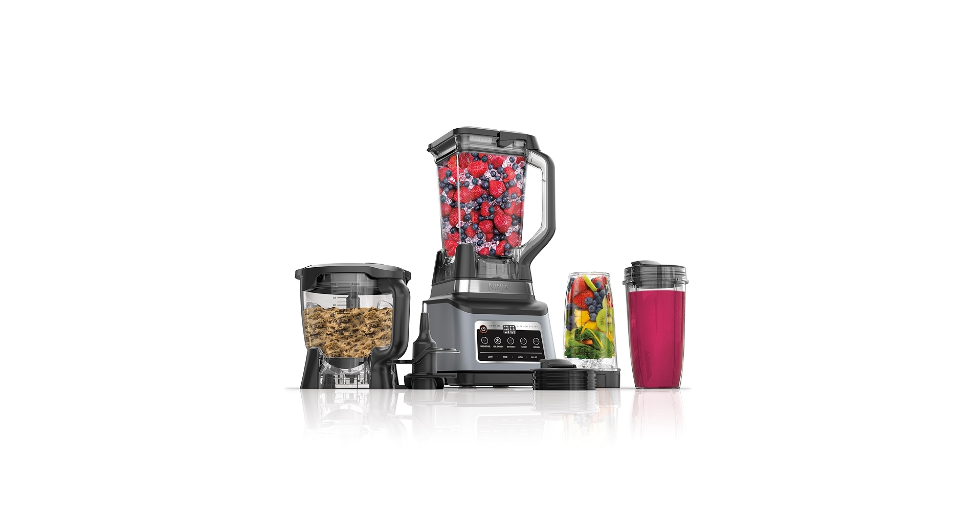 usmccarterswife's tweet card. The Ninja Professional Plus Kitchen System with Auto-iQ features a new modern design and more functionality than Ninja's original Kitchen System. Ninja Total Crushing Blades and Pro Extractor Blades...