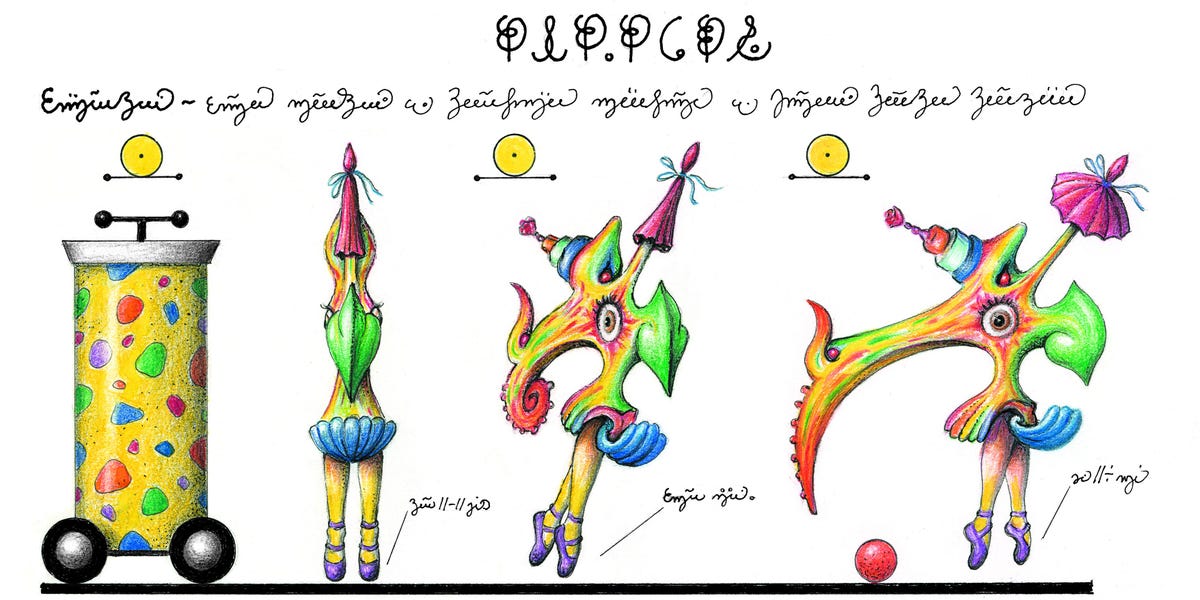 InsiderLife's tweet card. Italian artist Luigi Serafini gives us a look inside the 40th anniversary edition of his beautifully bizarre Codex Seraphinianus.