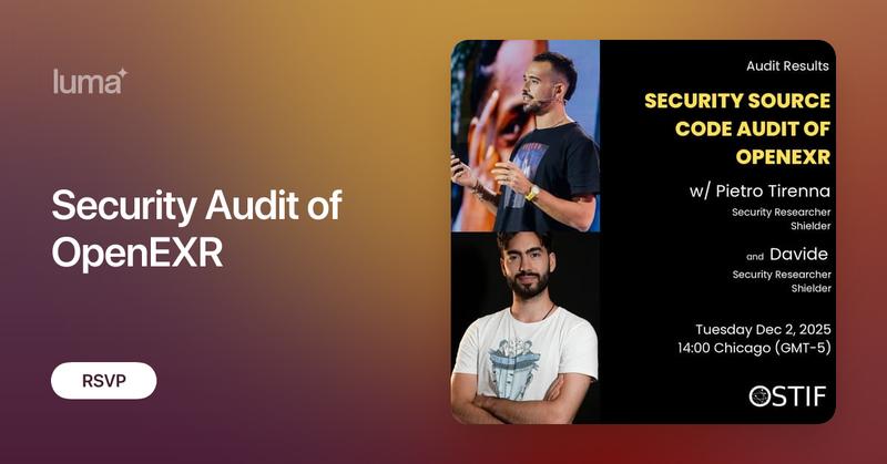_r_netsec's tweet card. Description Join security researchers Pietro and Davide from Shielder as they take us through a source code security audit of the Academy Software Foundation's…