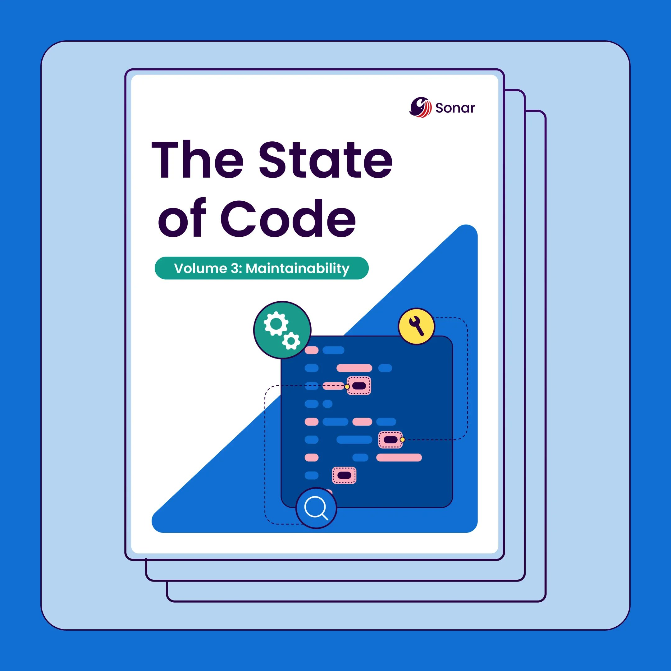 cy83r53c's tweet card. The State of Code report analyzes 7.9B lines of code, revealing top security risks like improper JavaScript variable declarations and unit tests that lack assertions.