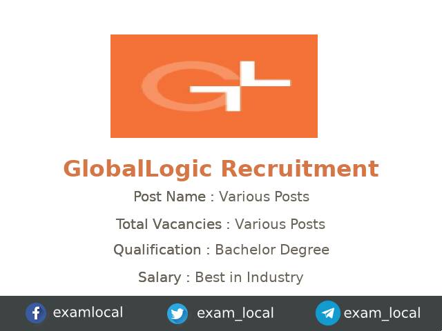 exam_local's tweet card. GlobalLogic Recruitment 2023 - GlobalLogic India Private Limited is recruiting Various candidates for their Mobile iOS Developer jobs in Nagpur, Maharashtra.
