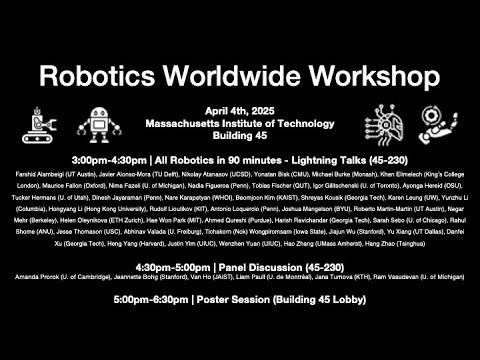 lucacarlone1's tweet card. MIT Robotics - Robotics Worldwide Workshop