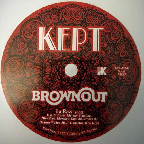 keptrecords's tweet card. Brownout - KPT-110A - La Raza