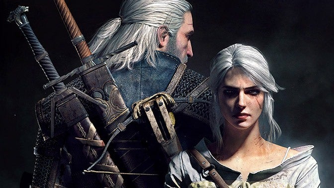 glitcheados_com's tweet card. The Witcher 4 encabeza la nueva trilogía de CD Projekt Red, prevista entre 2027 y 2033 con desarrollo acelerado.