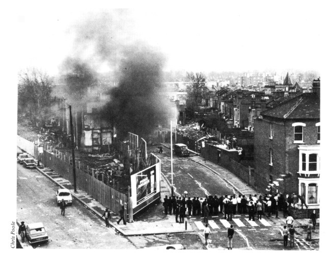 _pasttense_'s tweet card. “Between 6.10pm on Friday, 10th April, 1981, and 11.34pm, on Monday April 13th April 1981, during a very warm early spring interlude, serious disorder occurred in the immediate area of Brixton, SW9…