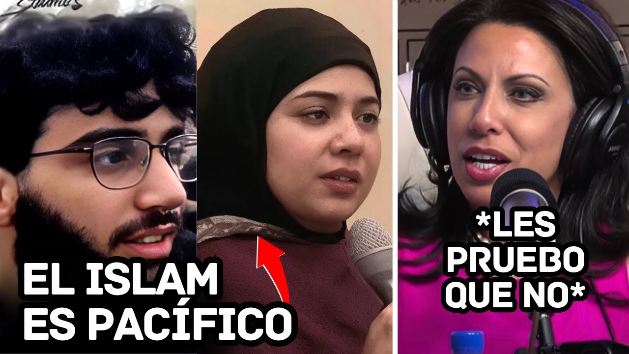DiosPatriaLibe7's tweet card. MUJER dice la verdad a musulmanes EN VIVO y pasa esto