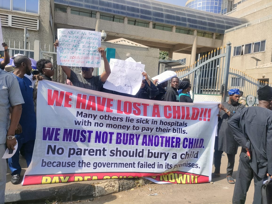 TheFact_ng's tweet card. Parents of Scholars, under the Bilateral Education Agreement (BEA) Scholarship Scheme, have expressed deep sorrow over the Federal Government's refusal to pay