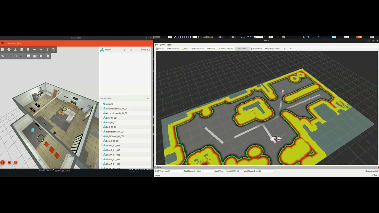 Fmrico's tweet card. EasyNav Routes Maps Manager